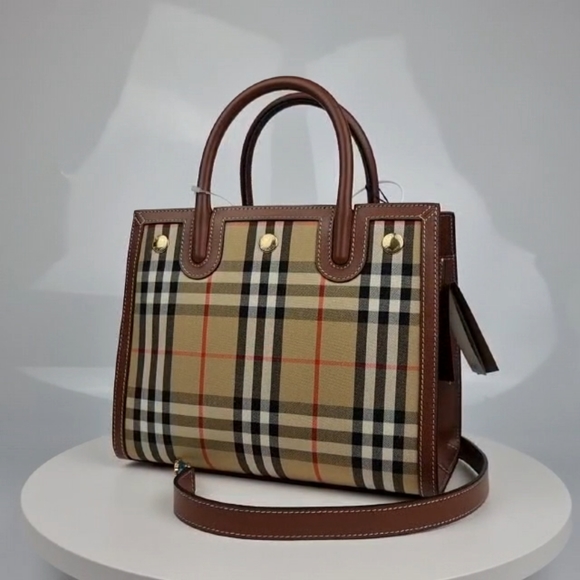 Burberry Bags Womens Burberry Mini Vintage Check Two Handle Title